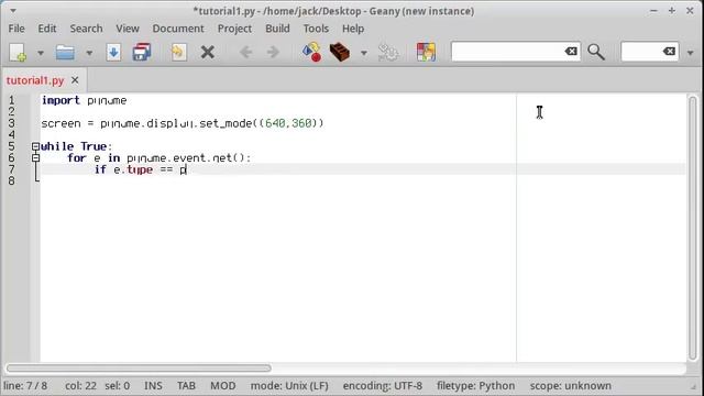 Beginner's PyGame 1 - Simple Window смотреть онлайн