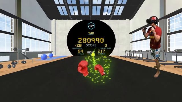 ХУКИ и АППЕРКОТЫ В ВИРТУАЛЬНОЙ РЕАЛЬНОСТИ на HTC vive в игре BOXVR смотреть онлайн