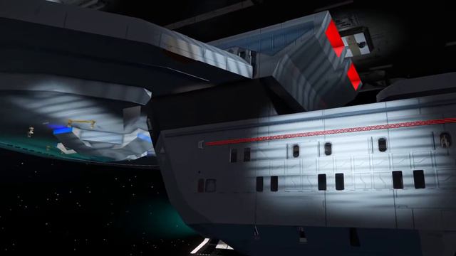 USS Excelsior NCC-2000 - Built in Space Engineers - Star Trek смотреть онлайн