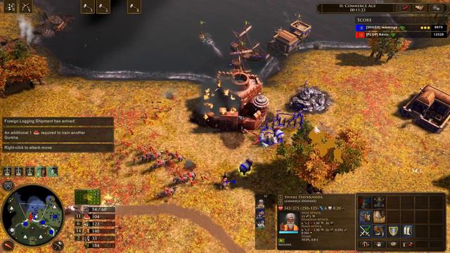 India Vs Kevin playing haudenosaunee on water - Age of Empires 3: Definitive Edition смотреть онлайн