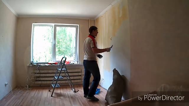 Снятие старых обоев и демонтаж ламината