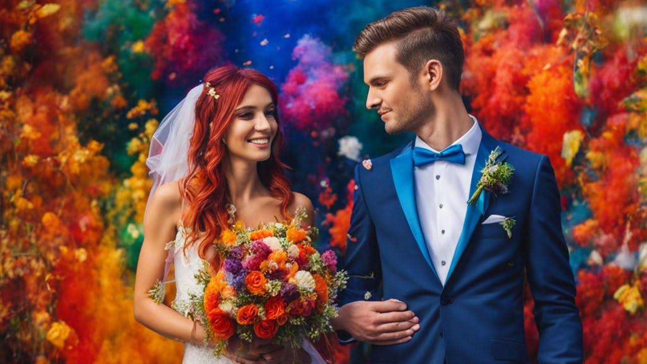 Слайд-шоу "Свадебные воспоминания". Пример. Поздравление, презентация, монтаж видео на заказ.