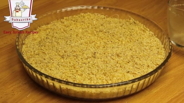 Turkish Knafeh Recipe - Shredded Phyllo Dessert with Walnuts смотреть онлайн