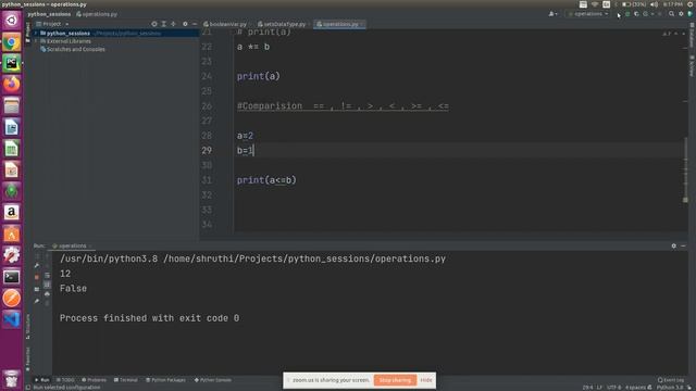 Comparison Operators in Python | Python Tutorial | Python in Kannada смотреть онлайн