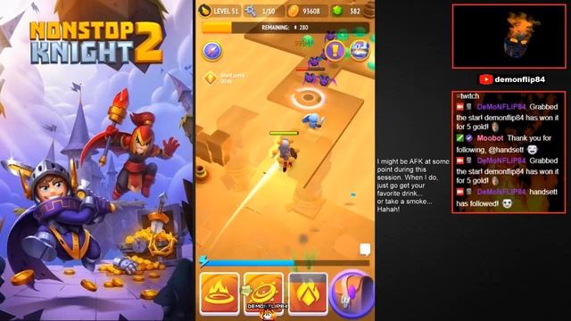 Nonstop Knight 2 - Tournament Longplay Node 1-80 | PR 353 (F2P Account) смотреть онлайн