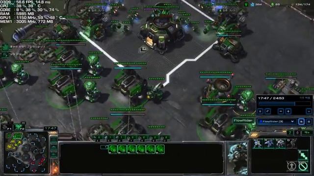 StarCraft II on i5-6600K & MSI GeForce GTX 660 TF3 OC смотреть онлайн