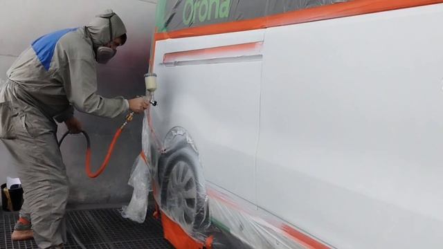 Time for paint Glasurit base SATA HVLP 5000, Mini Jet, IWATA WS 400 смотреть онлайн