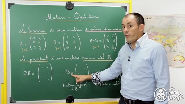 Opérations sur les matrices - Maths terminale - Les Bons Profs смотреть онлайн
