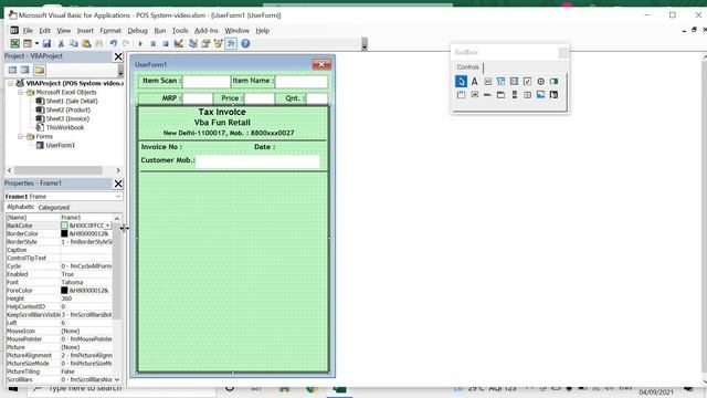 PoS (Point Of Sale) In Excel
