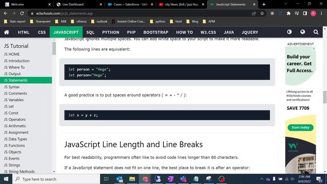 Rempit Dev - W3schools.com - EP 2 Javascript (Bahasa Malaysia) - JS Statement смотреть онлайн