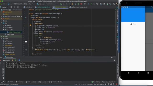 Flutter Course | Section 2: Widgets | Part 5: Drawers , List tiles and using theme , TextStyle смотреть онлайн