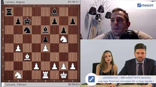 Caruana-Carlsen, Game 5 - 2018 FIDE World Chess Championship смотреть онлайн