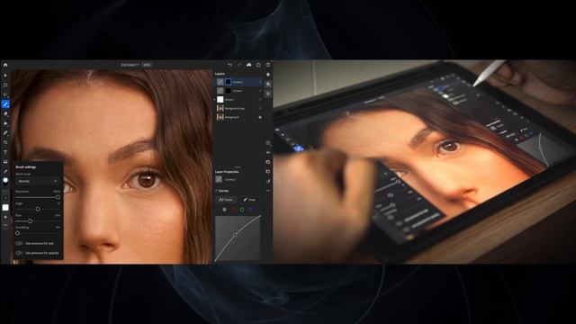 Photoshop On iPad|How To Make Eyes Pop|Tutorial|Portrait Photography|Ft. Kyla Centomo смотреть онлайн