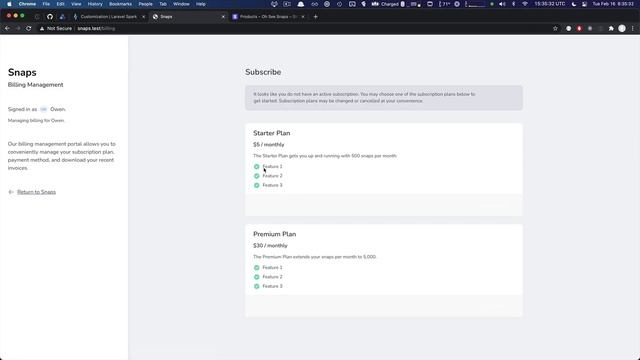 First look at Laravel Spark (Next) with Stripe смотреть онлайн