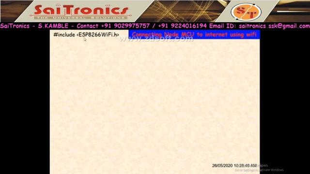 SaiTronics Node MCU with wifi смотреть онлайн