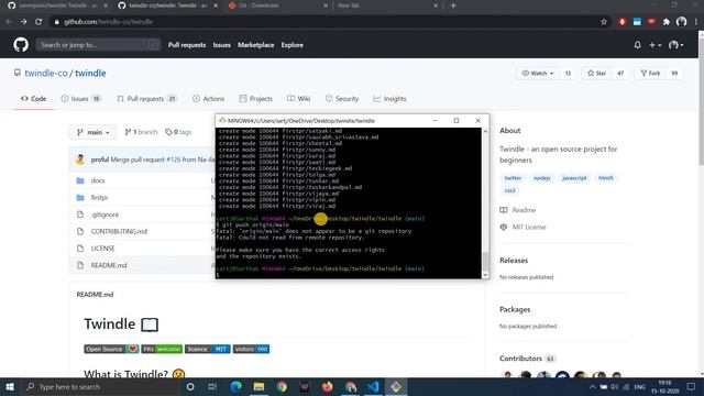 Making 2nd PR | Git from command line | Twindle смотреть онлайн