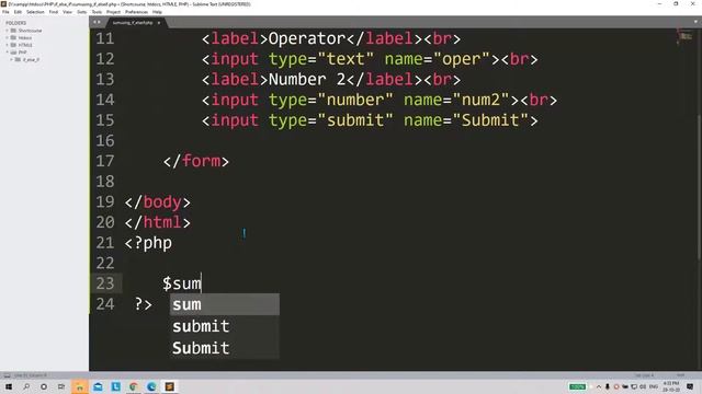 Create Calculator using If elseif else in PHP смотреть онлайн