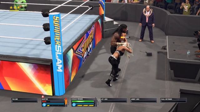 WWE 2k23: Maryse vs Roman Reigns #intergender #wrestling смотреть онлайн