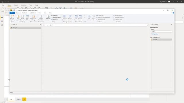 Current date in Power Query - as a query. смотреть онлайн
