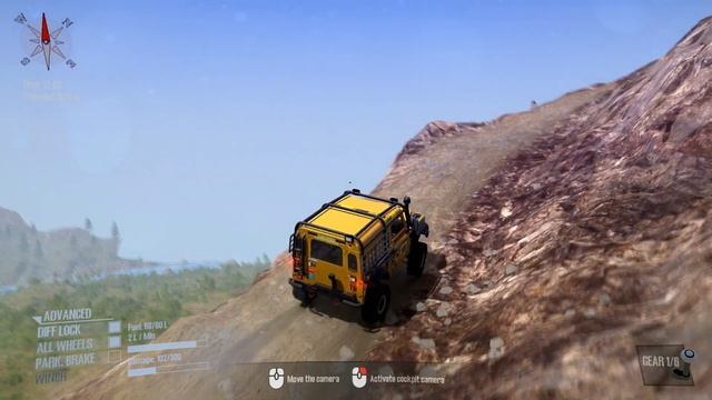 Spintires: MudRunner - LAND ROVER DEFENDER 90 Climbs to the Top of the Mountain смотреть онлайн