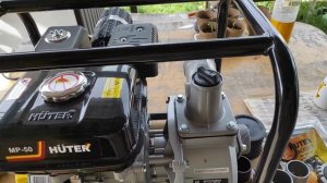 Мотопомпа Huter MP50 и спринклер Фрегат