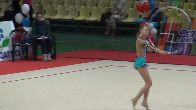 Сафошкина Марина, 2003, обруч. Первенство Москвы, май, 2015. смотреть онлайн