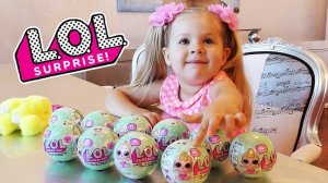 Baby doll LOL surprise, Surprise eggs toys play