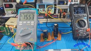 Тест тока нагрузки трансформатора музыкального центра aiwa