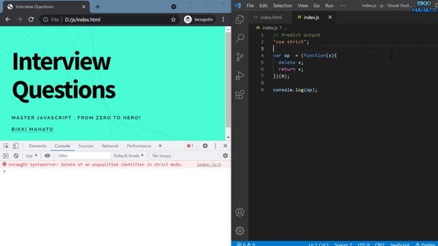 Predict the output of the code ? | JavaScript Interview Questions | Zero to Hero! ? смотреть онлайн
