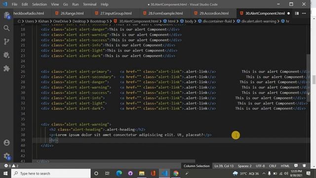 Bootstrap 5 alert component. смотреть онлайн