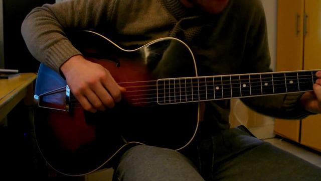 Pre-war Schonbach Luby Czechoslovakia Archtop guitar. FOR SALE! смотреть онлайн