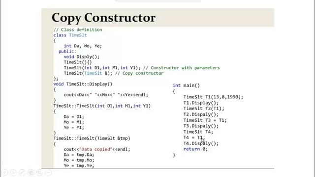 copy constructor c++ in urdu/hindi|Constructors with parameters смотреть онлайн