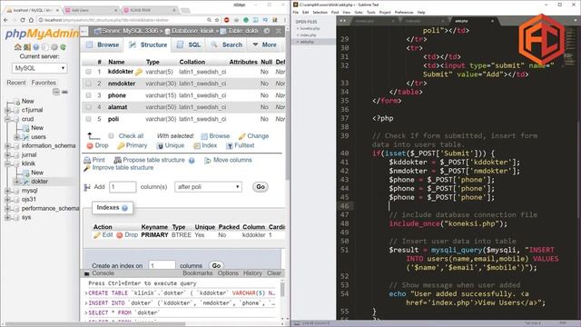 #RMIK | Tutorial CRUD PHP + MySQL Buat Quiz TIK IV смотреть онлайн