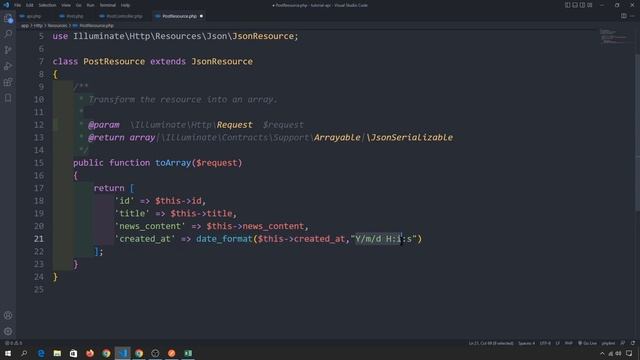 Tutorial Laravel 9 REST API : API Resource (Collection) Laravel смотреть онлайн