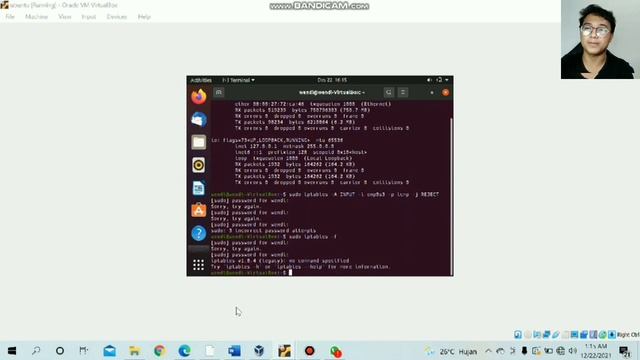 konfigurasi iptables untuk memblokir ping dan telnet pada ubuntu server смотреть онлайн