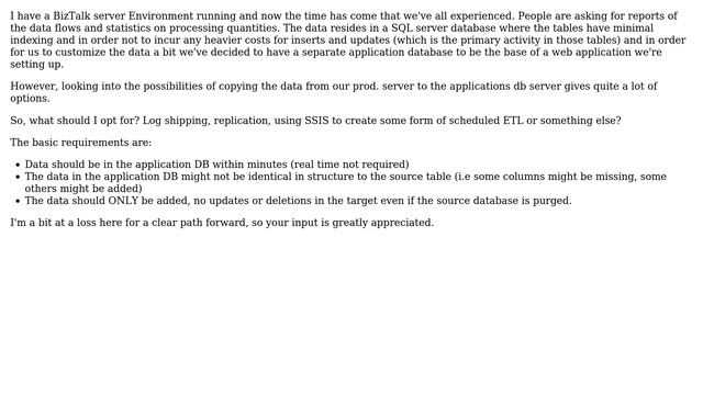 Databases: Should I use Log Shipping, Replication, SSIS or something else смотреть онлайн