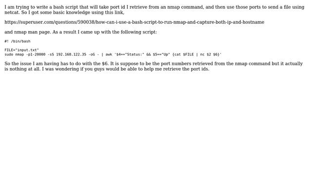 Bash - Parsing XML output of nmap смотреть онлайн