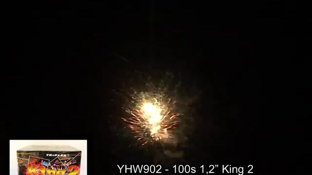 Fajerwerki YHW902 KING 2 100s 1.2" Triplex смотреть онлайн