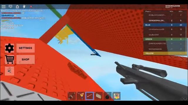 Video 38: Game Roblox: War of colors! смотреть онлайн