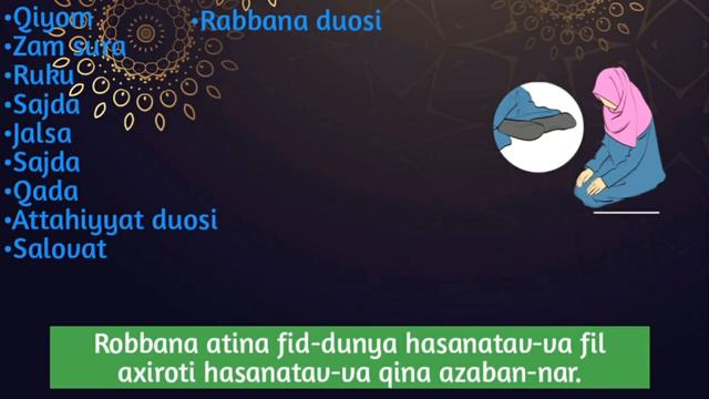 BOMDOD NAMOZI AYOLLAR UCHUN TO'LIQ | БОМДОД НАМОЗИ ТОЛИК | DAVOMI ➥@quronvaqalb