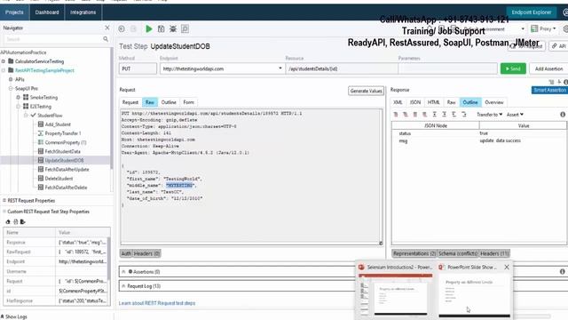 API Testing using ReadyAPI : Properties at Different Level смотреть онлайн