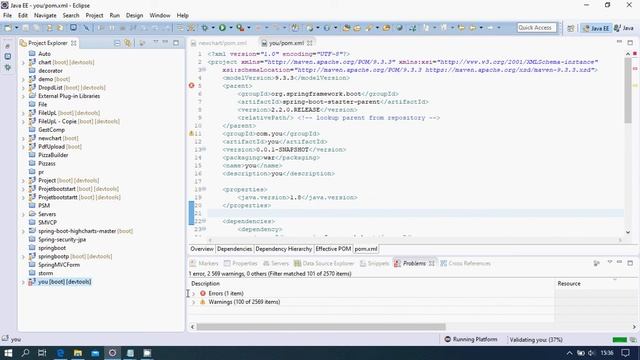 Project configuration is not up-to-date with pom.xml. смотреть онлайн