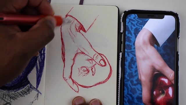 How To Sketch: Hand Holding an Apple смотреть онлайн