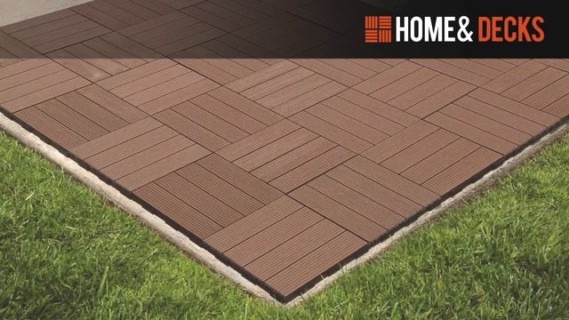 HOME & DECKS - Baldosas Deck Encastrables De WPC