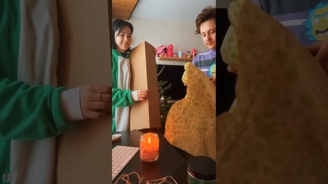 Анастасиз и её парень дарят друг другу подарки на Новый год / Милое и весёлое видео от Анастасиз. смотреть онлайн