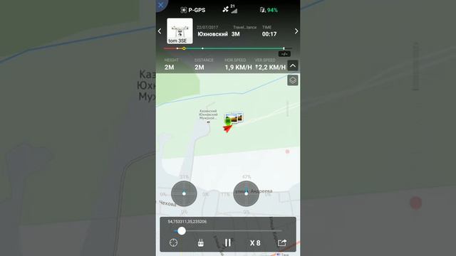 DJI Go. Просмотр полетных записей Phantom 3 SE. смотреть онлайн