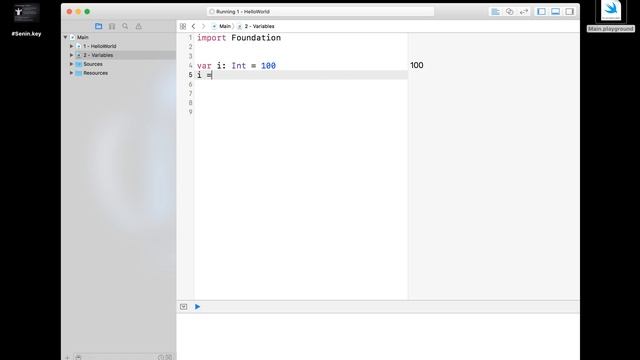 Переменные и константы / Основы iOS программирования в Xcode, язык Swift смотреть онлайн