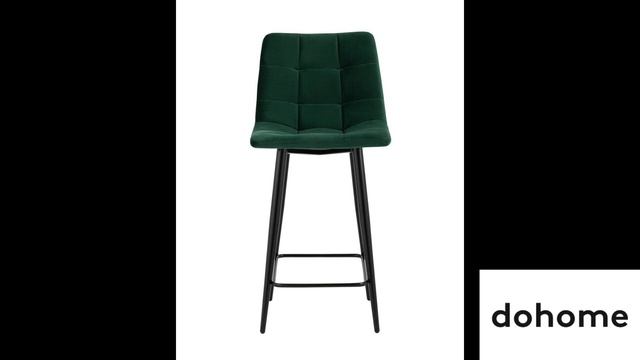 Стул полубарный Джанго, велюр зелёный #331818 смотреть онлайн