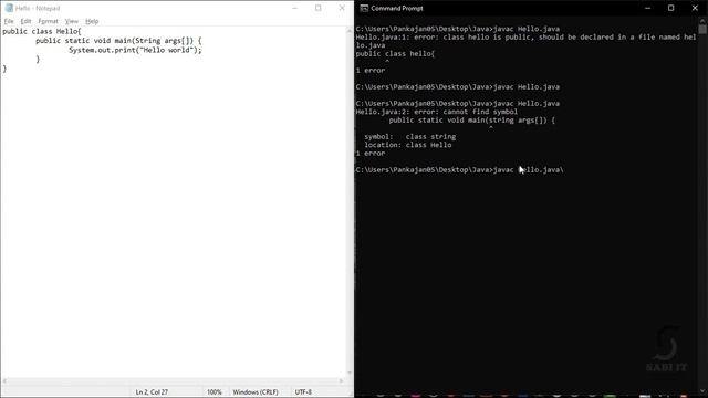 How to correct the errors in java program смотреть онлайн