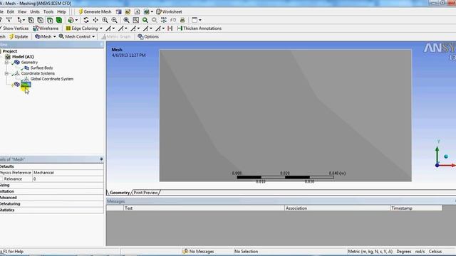 ANSYS'13 2D Meshing: Quadrilateral and triangular elements Ansys Workbench Tutorial for Beginners смотреть онлайн